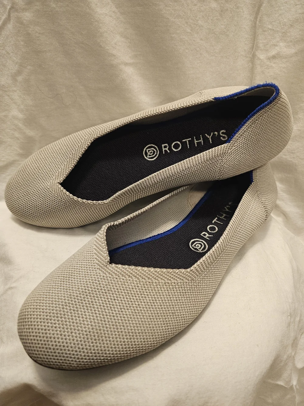 Rothy's Women's The Flat Flax Gray Ballet